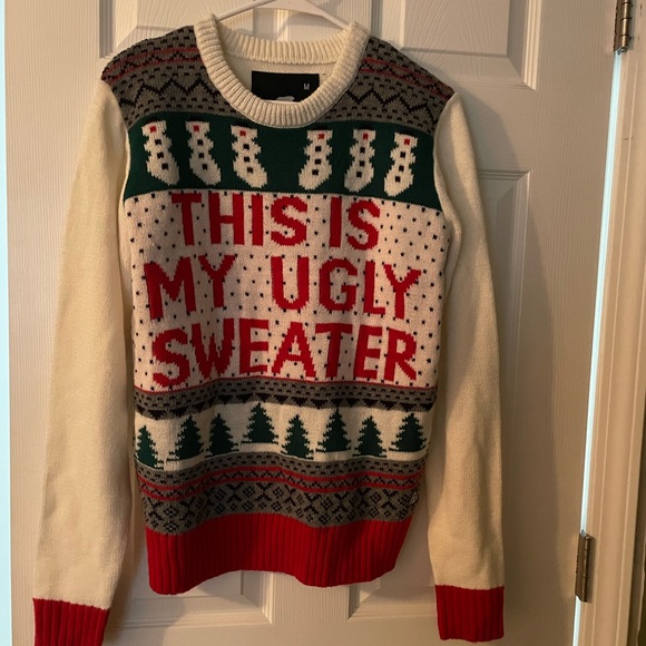 American Stitch Sweaters - American Stitch Festive Sweater with Green and Red Accents